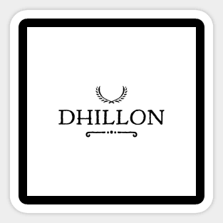 Dhillon is the name of a Jatt Tribe Sticker